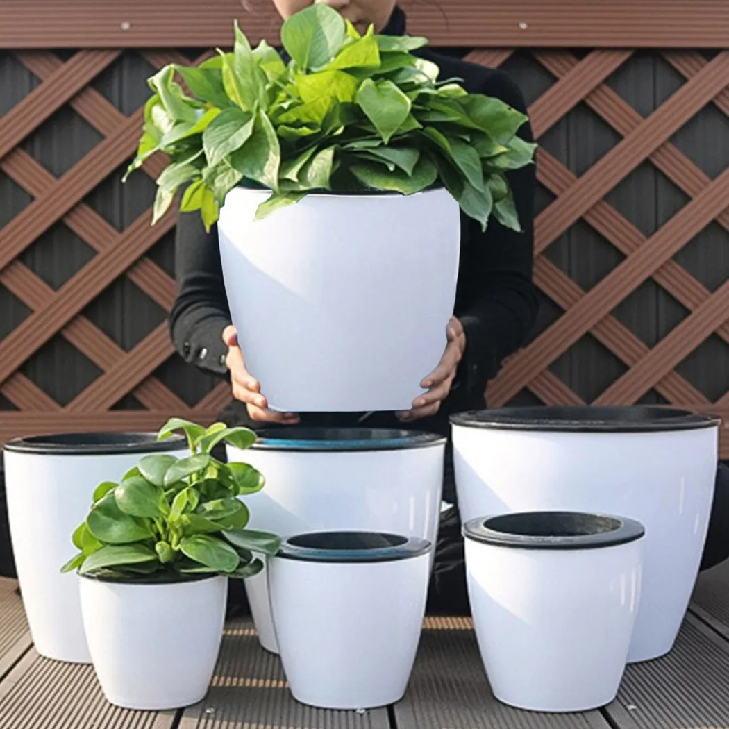 أصيص زهور كسول أصيص نباتات للأ - مراجعة Self Watering Insert وسعره