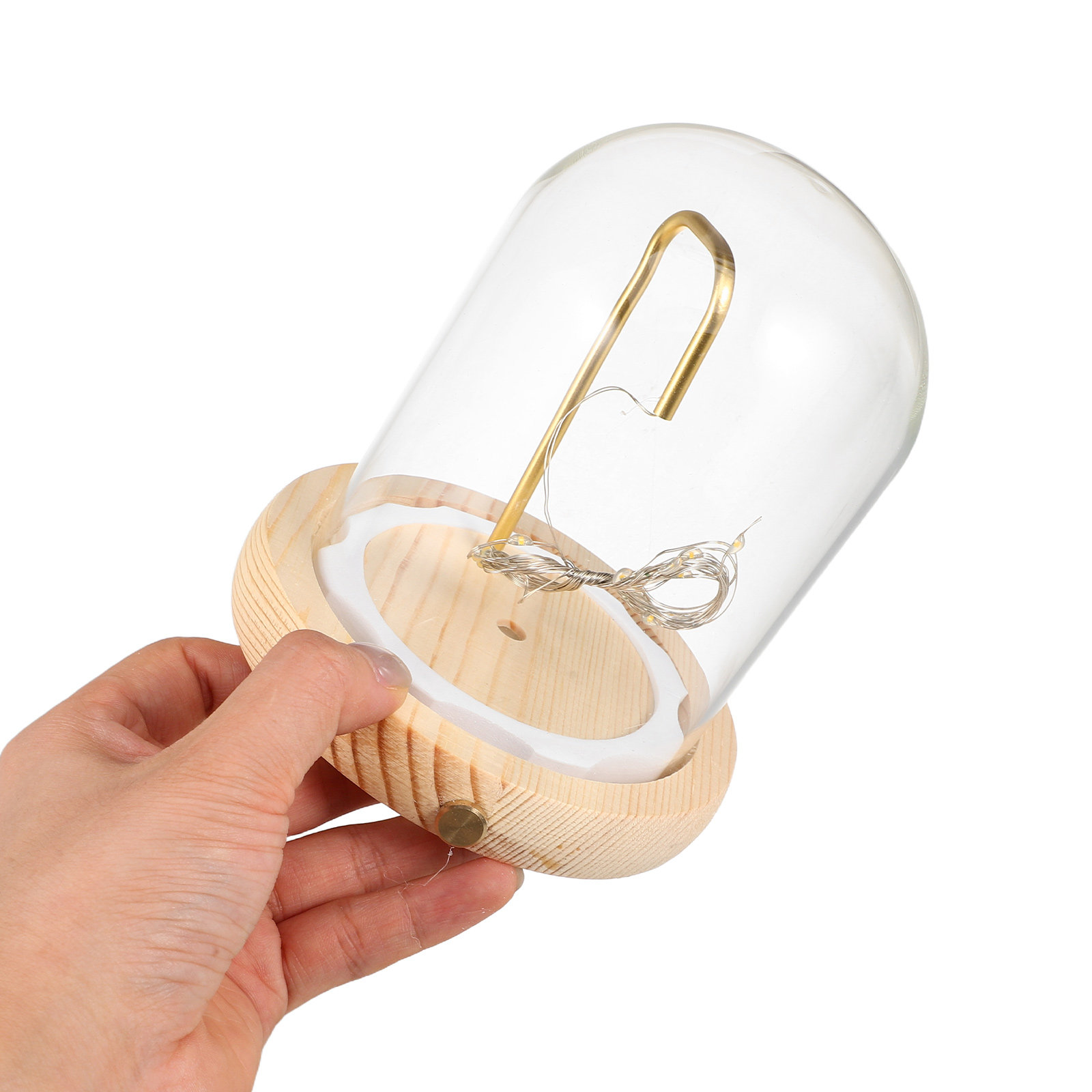 قبة عرض زجاجية مع قاعدة خشبية  - مراجعة Plastic Dome Clear وسعره