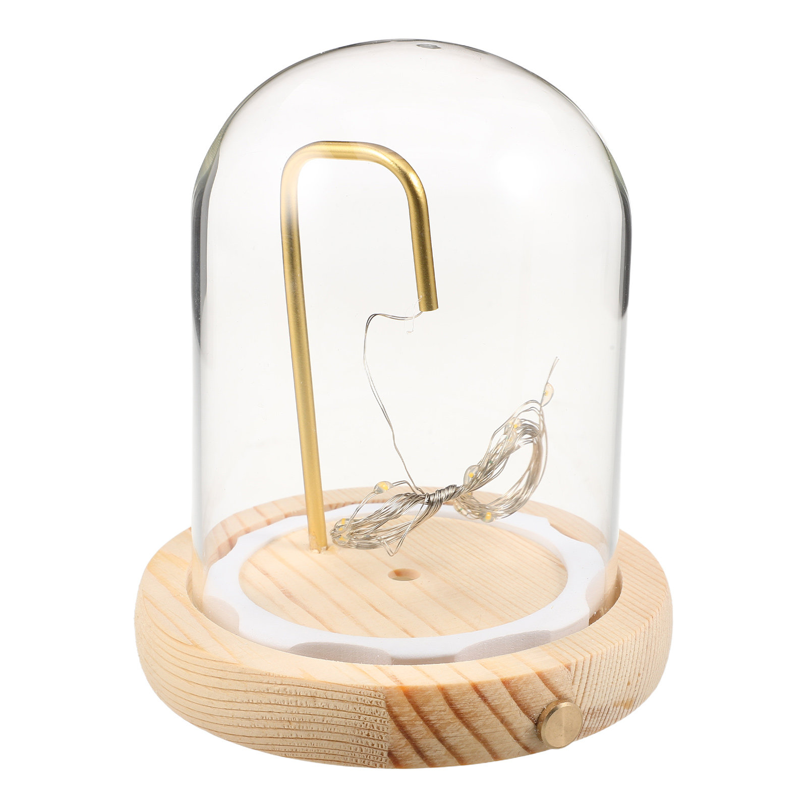 قبة عرض زجاجية مع قاعدة خشبية  - مراجعة Plastic Dome Clear وسعره