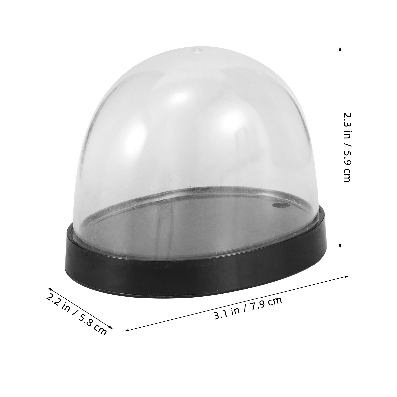 5 مجموعات من أغطية الزجاج الشف - مراجعة Plastic Dome Clear وسعره