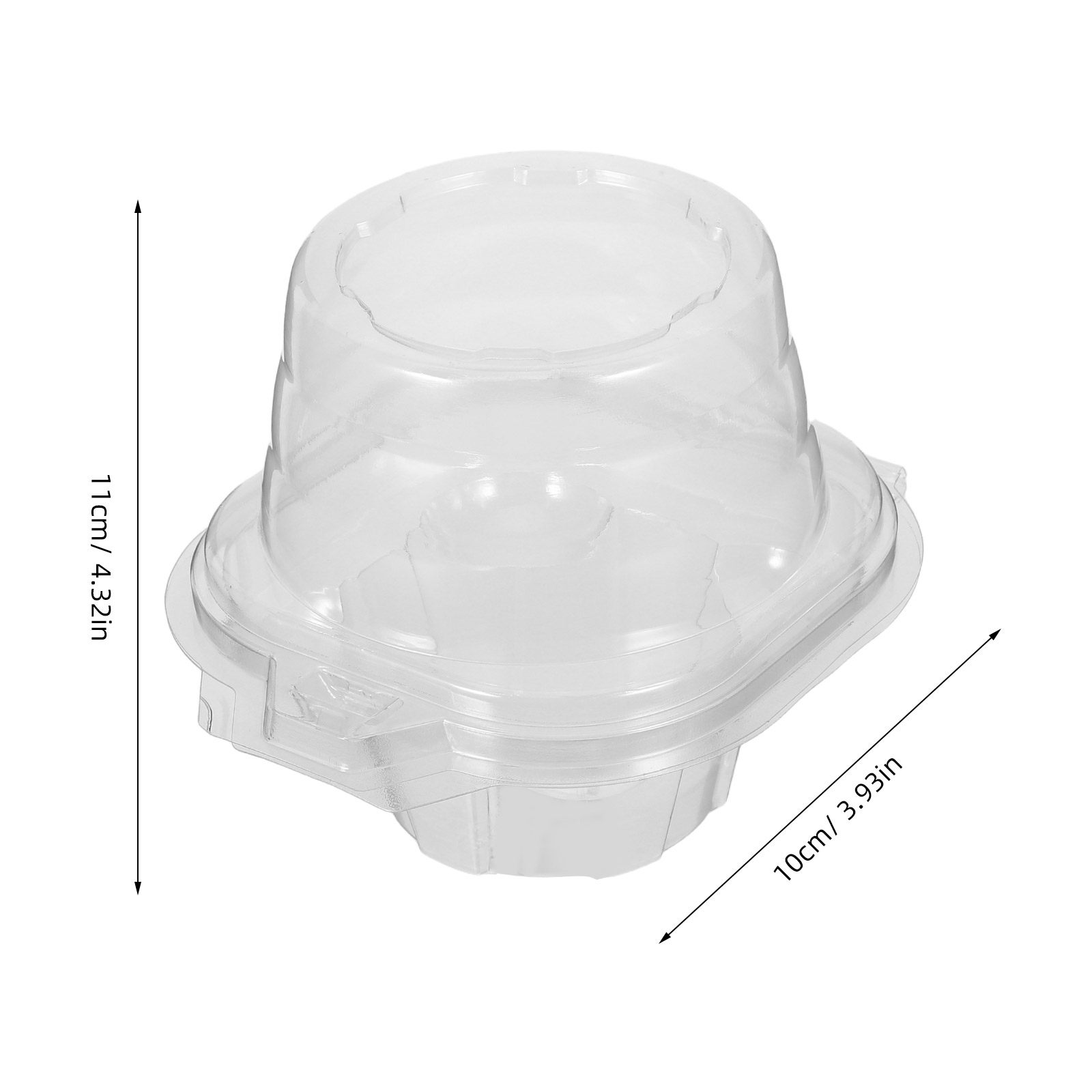 50 قطعة من حاويات الكب كيك الش - مراجعة Plastic Dome Clear وسعره